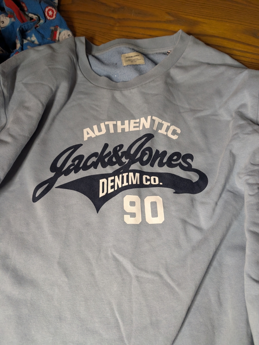 Jack & Jones Authentic Denim Co. Crewneck Sweatshirt - Light Blue